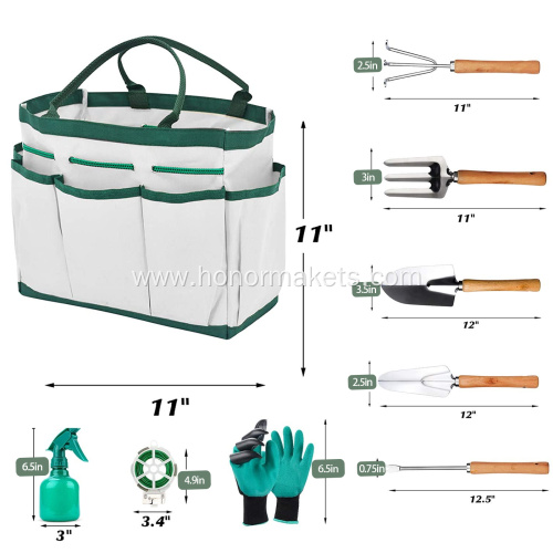 Custom Isunpro gardening tool set with bag